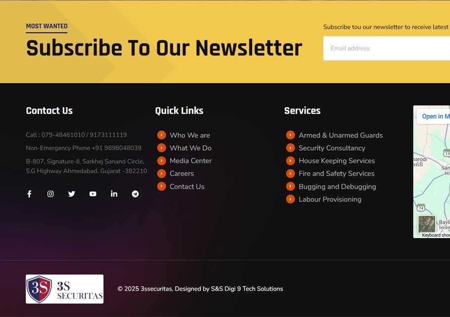 3S Securitas Footer